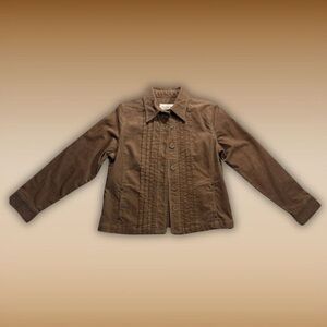Jones New York Sports Petite Brown Corduroy Jacket